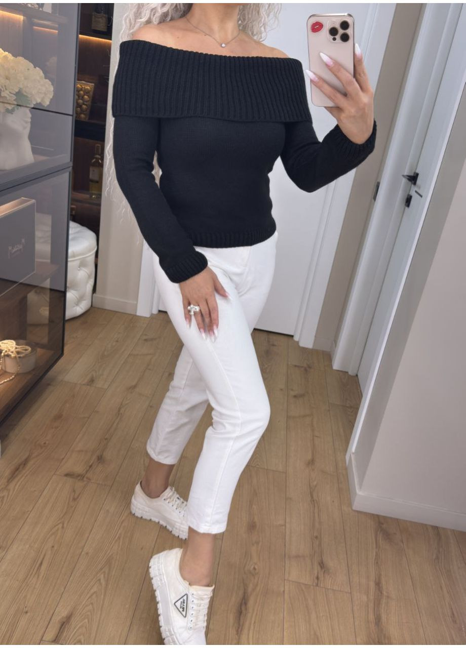 Кофта біла з відкритими плечима No Brand (354297825)