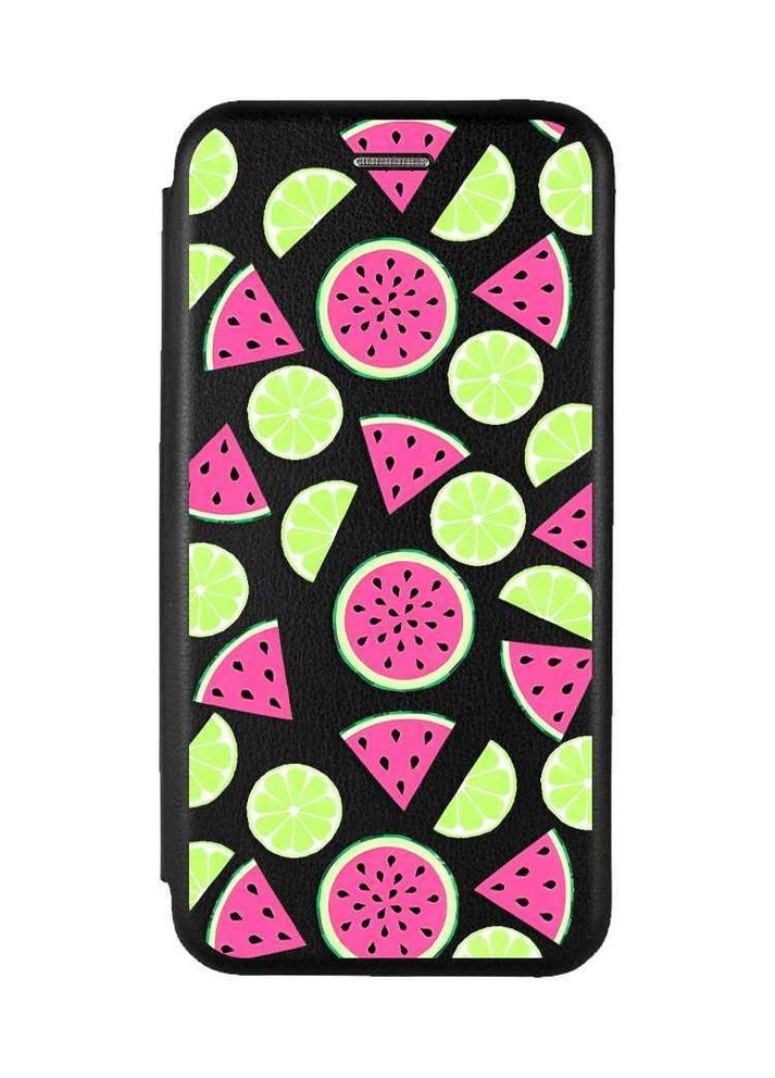 Чохол-книжка з малюнком для Xiaomi Redmi Note 13 Pro 5G Чорний:: Кавуни и лайм (принт 345) Creative (355401751)