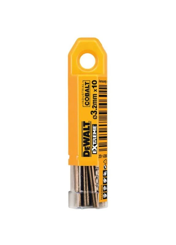 Свердло по металу EXTREME INDUSTRIAL COBALT HSS-CO, 3.2 х 65 х 36 мм, 10 шт (DT4921) DeWALT (399188786)
