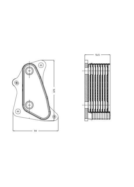 Радіатор масляний No Brand (360746243)