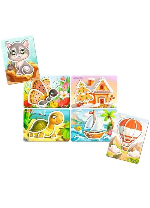 Дерев'яні трафарети для дітей (ПСФ095) PSF095 великі 6 шт Ubumblebees (364126287)