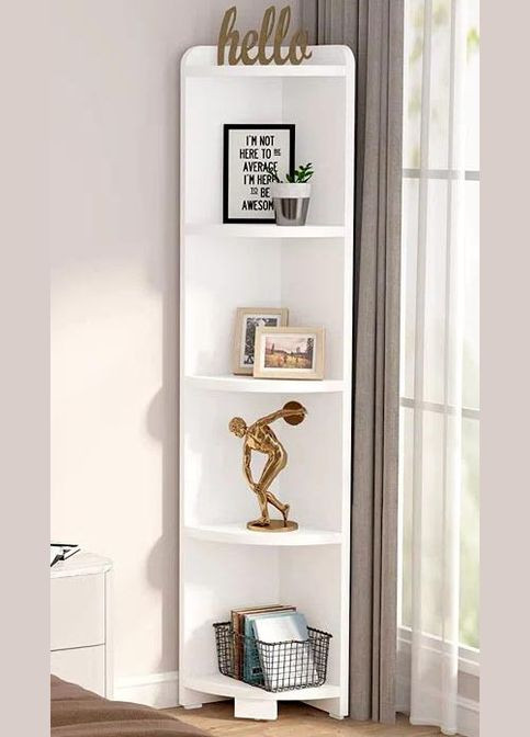 Стеллаж угловой из дерева Хатчестон зефир (УСП-003620) No Brand (327847416)