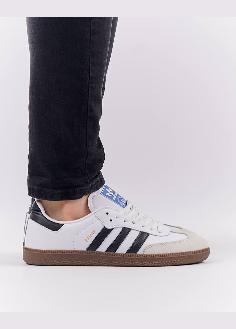 Білі Осінні кросівки чоловічі, вьетнам adidas Originals Samba White