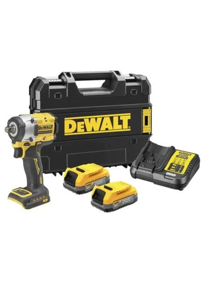 Гайковерт Нм, кейс TSTAK (DCF921E2T) DeWALT 18V XR Li-lon PowerStack 2x1.7Ah, безщітковий, 406 (401532574)