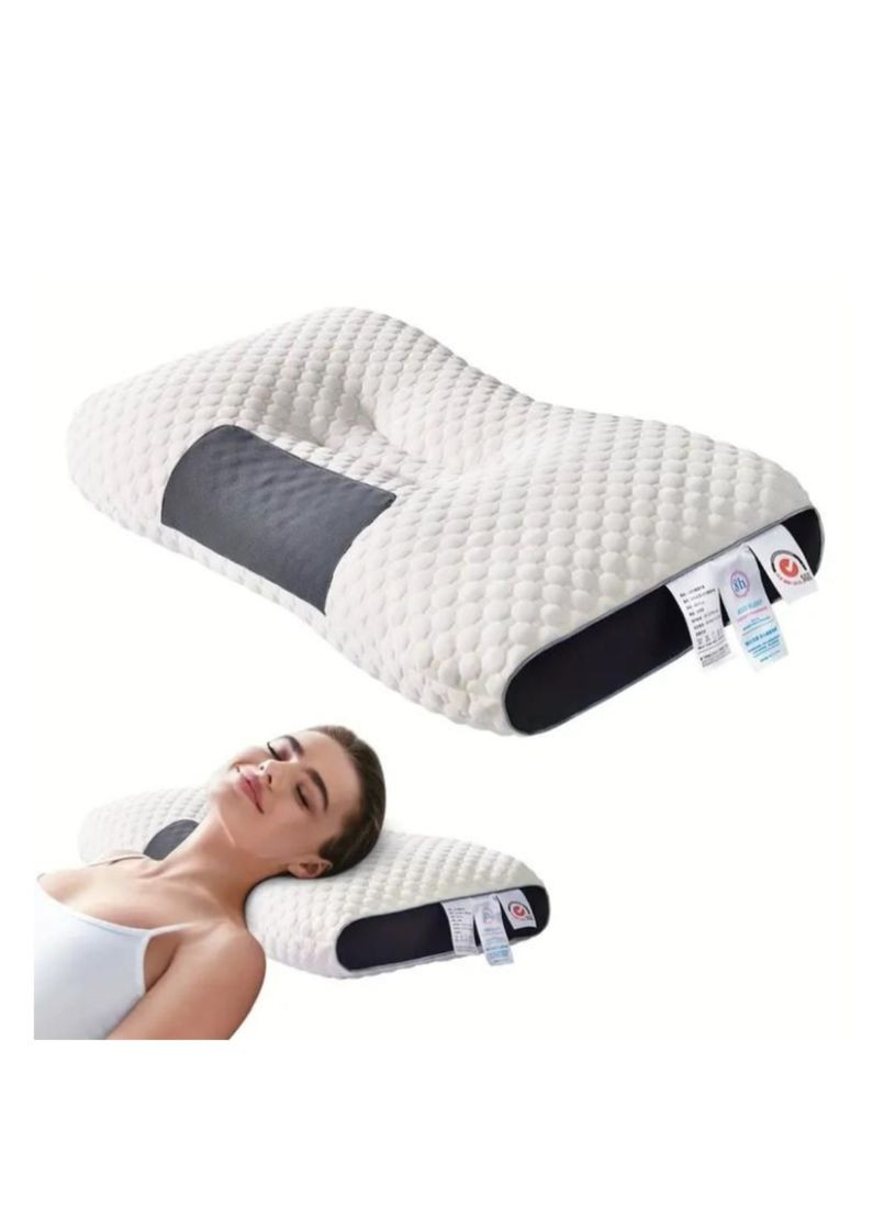 Подушка ортопедична анатомічної форми для комфортного сну 48х74 см No Brand (352742623)