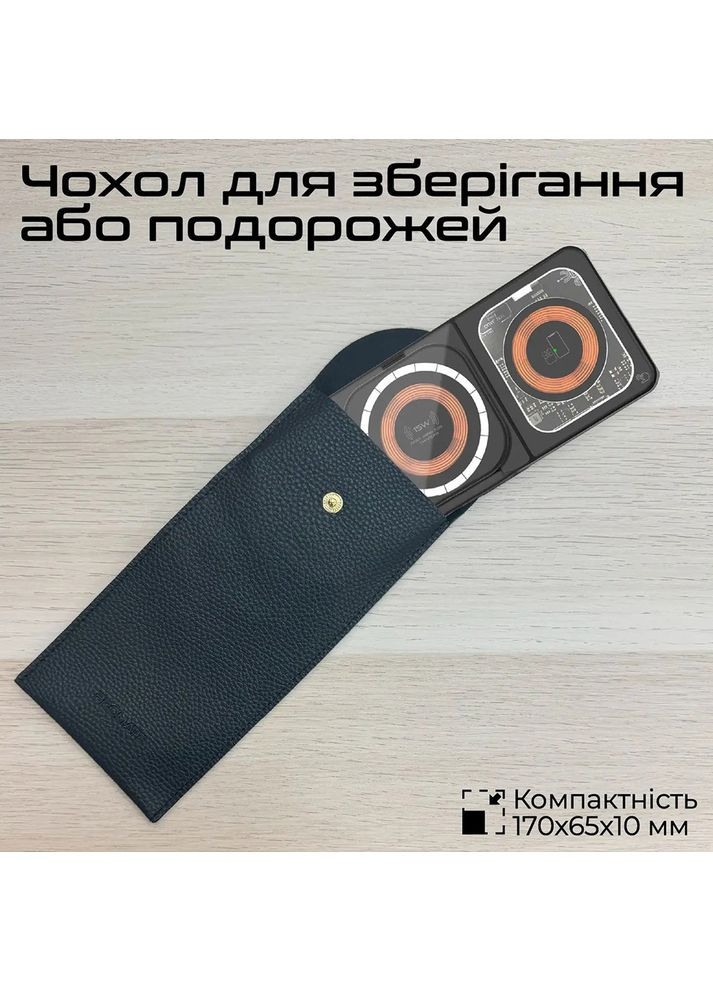 Бездротовий зарядний пристрій AuraSlate-Trio Black (auraslate-trio) Promate (323122627)