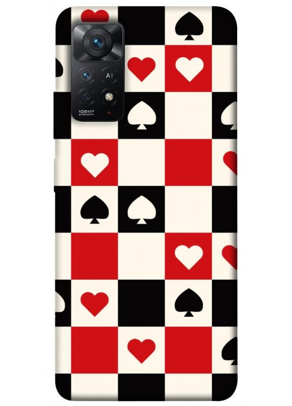 Чехол с принтом для Xiaomi Redmi Note 11 Pro 4G/5G / для Ксяоми, сяоми, ксиомы редми ноте 11 о Card Grid No Brand (338602673)