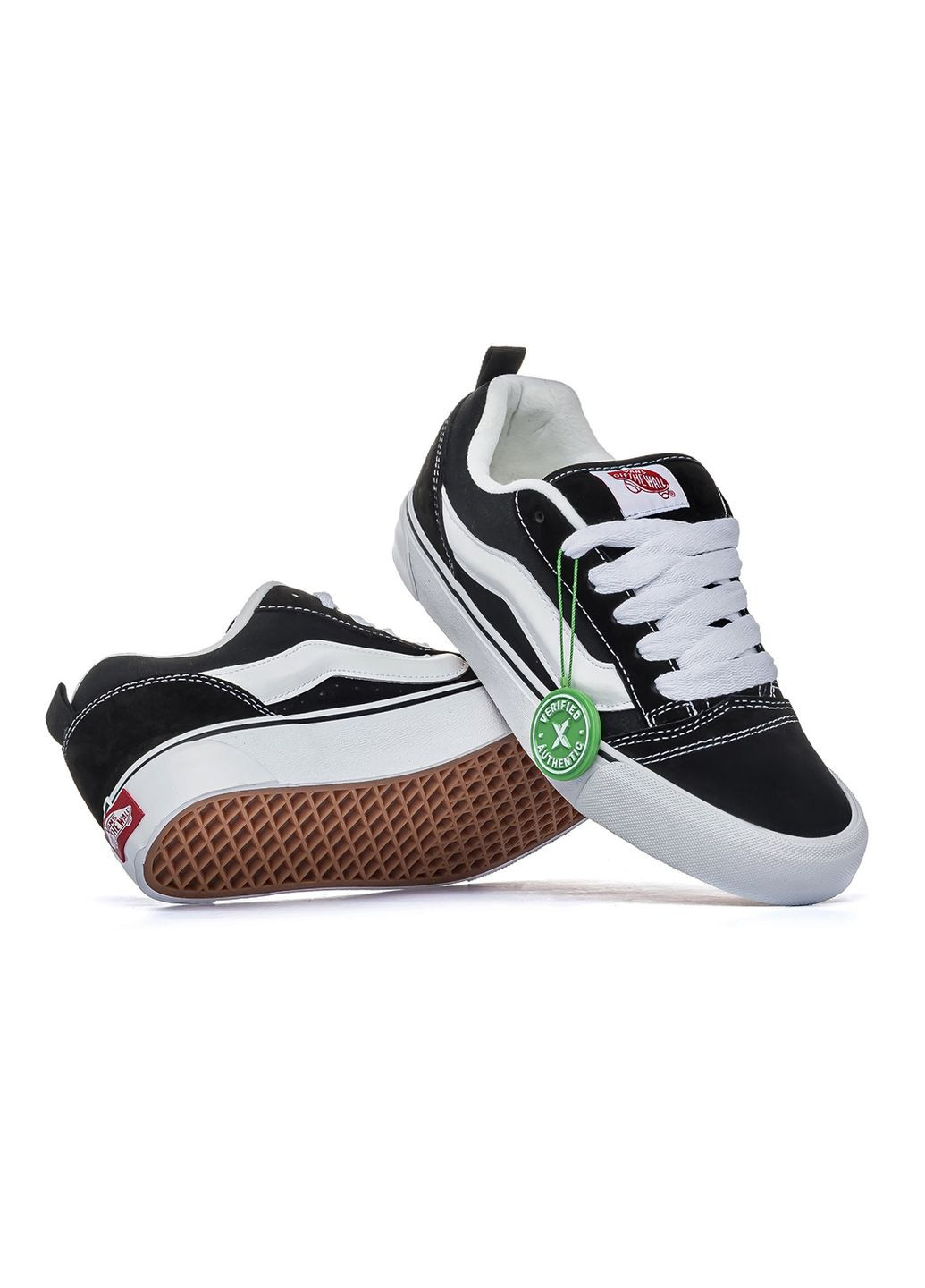 Чорно-білі Осінні кросівки чоловічі No Brand