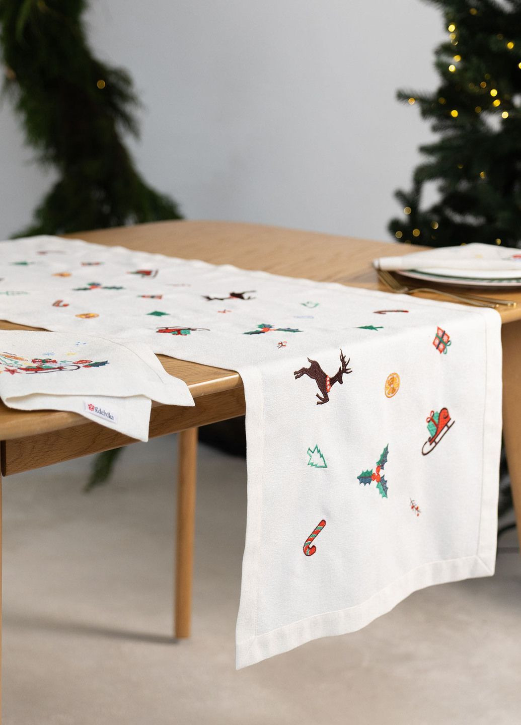 Новогодняя дорожка "Рождественская мелодия" р.1,55*0,50 Едельвіка Раннер (369733317)