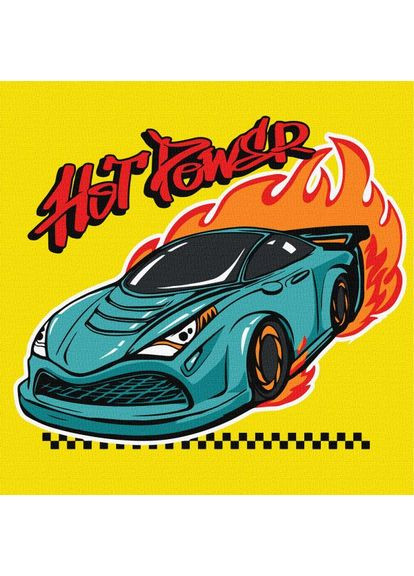 Картина по номерам - Автогонки Идейка 25х25 см IDEYKA (362083156)