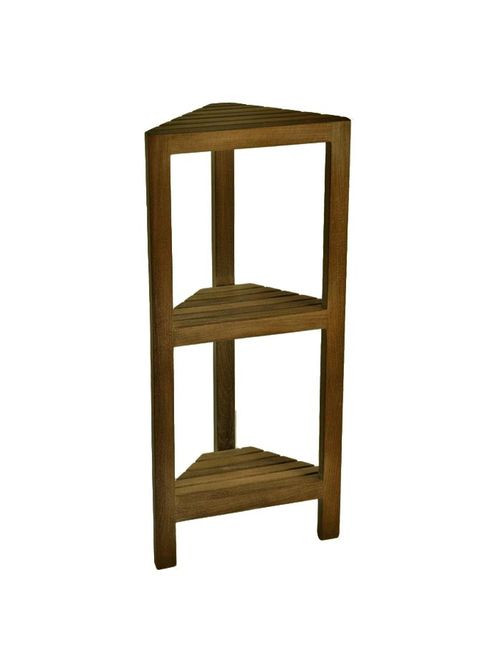 Стеллаж угловой для ванной из дерева Атлетас мускат (ВУГ-002207) No Brand (328090836)