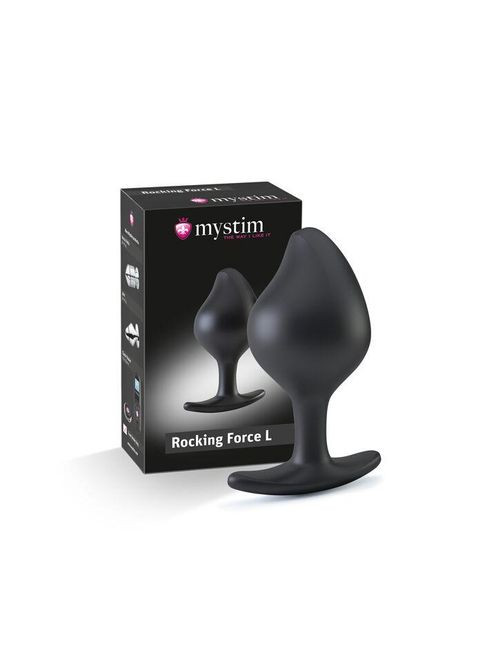 Силиконовая анальная пробка Mystim Rocking Force L для электростимулятора, диаметр 4,7 см No Brand (366879289)