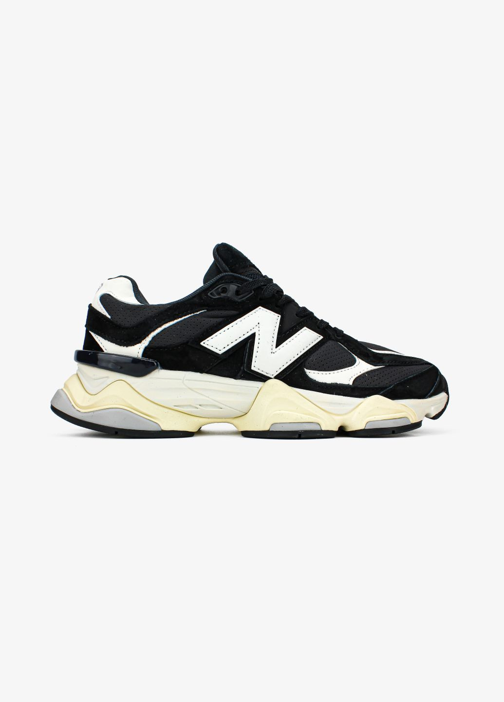 Кросівки жіночі і чоловічі New Balance 9060 Black/White | Нью Баланс 9060 чорні No Brand чорні демісезони (336068676)