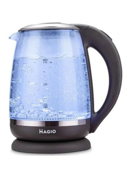 Електрочайник MG-982 чайник стеклянный для дома с подсветкой 2 л 1850-2200 Вт Magio (298618362)