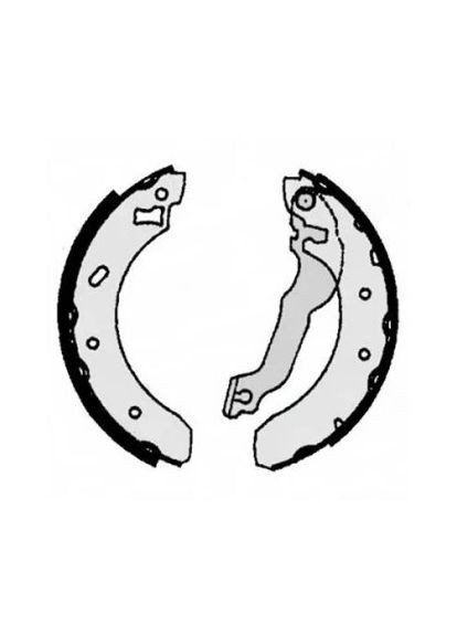 Колодки гальмівні барабанні (комплект 4 шт) LPR (368533306)