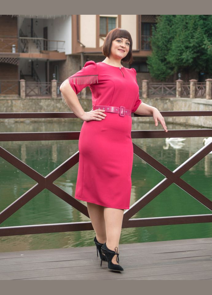 Малинова плаття 14421-8 Alenka Plus