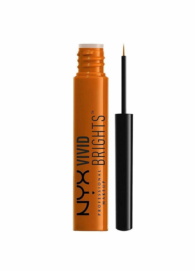Кольорова підводка для очей VIVID BRIGHTS LINER (2 мл) Vivid Delight Muted orange (VBL08) NYX Professional Makeup (279364245)