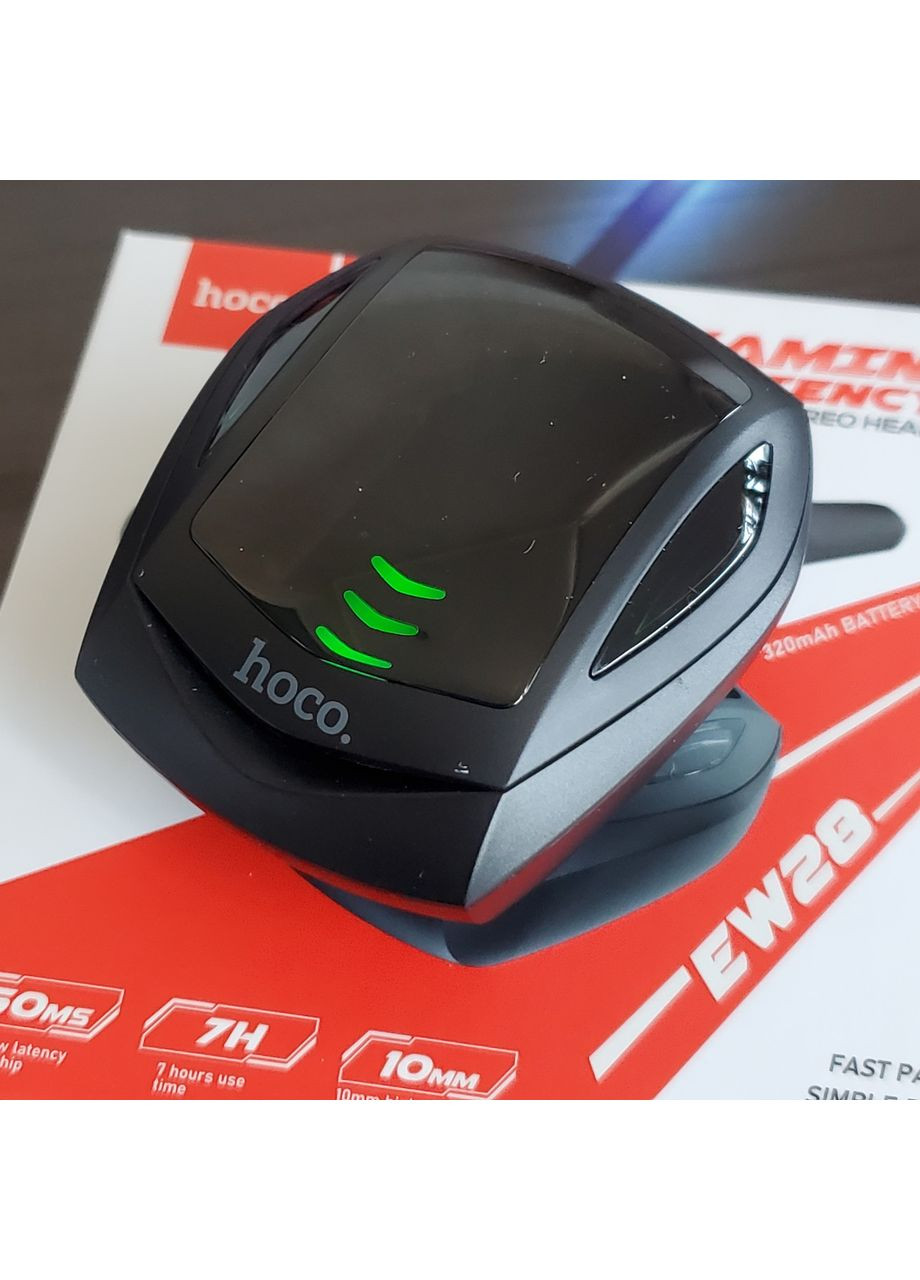 Игровые Беспроводные блютуз наушники вакуумные EW28 черные 7 часов Hoco (353497693)