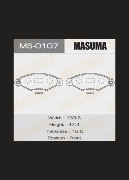 Колодка Masuma (361942470)