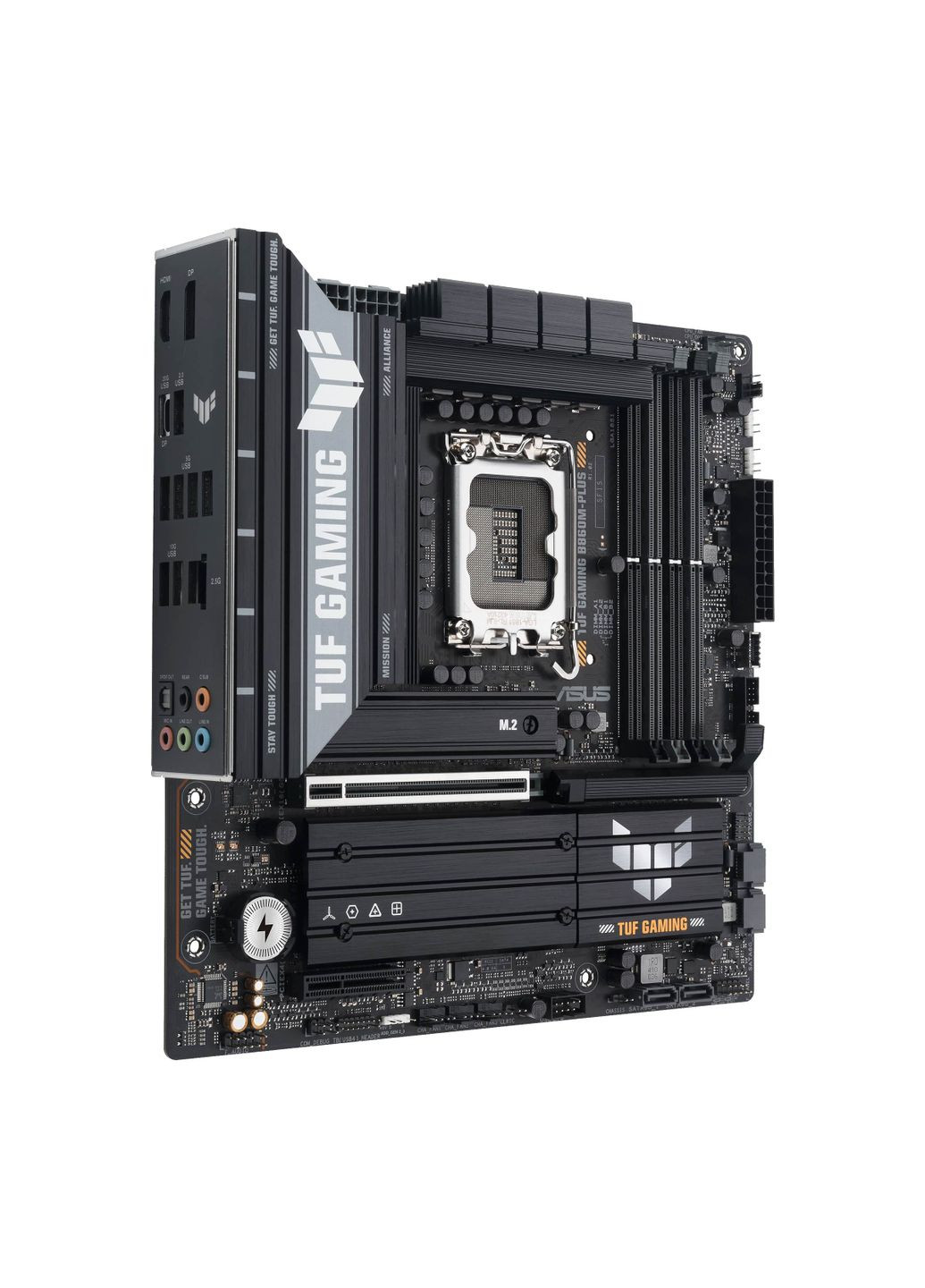 Материнская плата TUF GAMING B860M-PLUS s1851 B860 4xDDR5 M.2 DP HDMI USB Type-C mATX Asus (318326075)