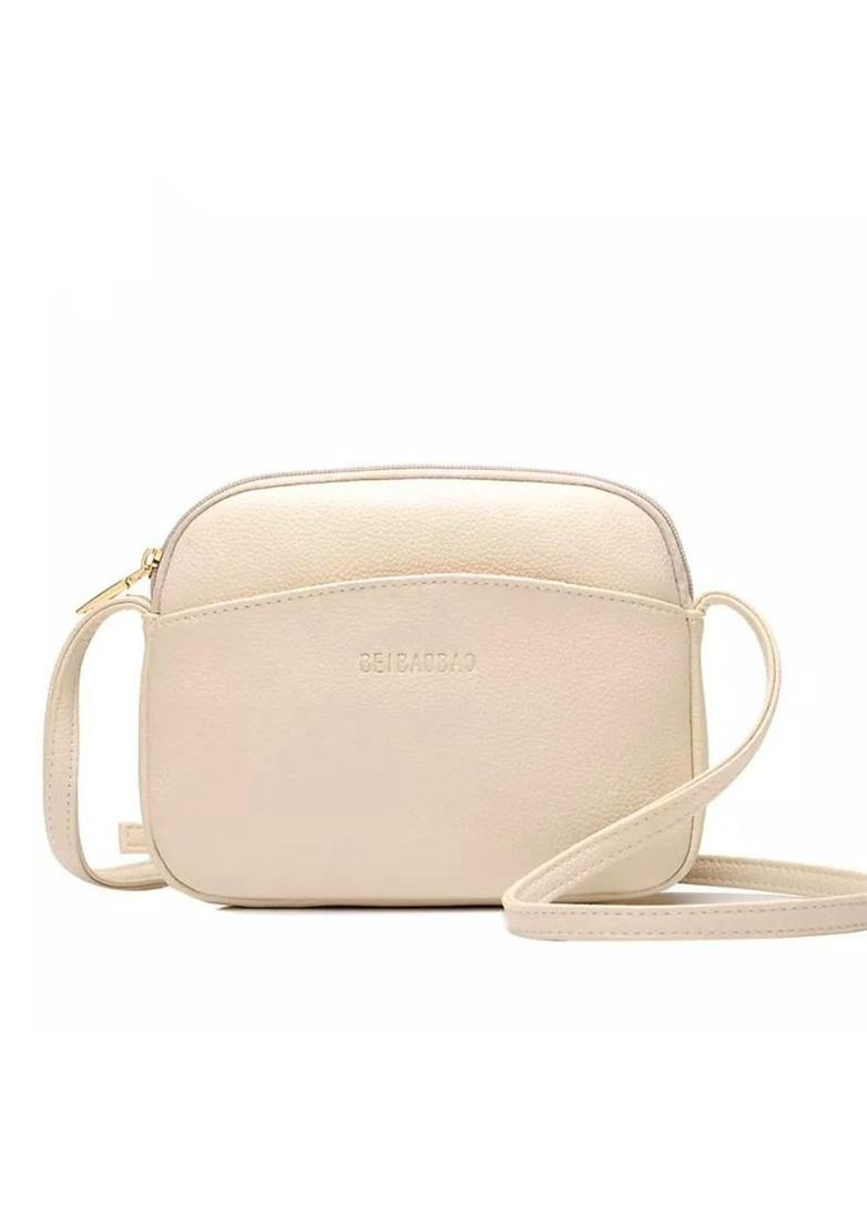 Сумка жіноча крос-боді з довгою ручкою бежева Beibaobao (315780087)