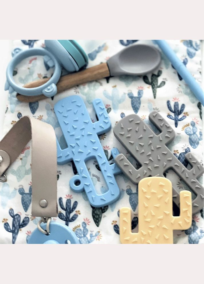 Прорезыватель для зубов силиконовый Cactus Mineral Blue () MinikOiOi 101090003 (335030318)