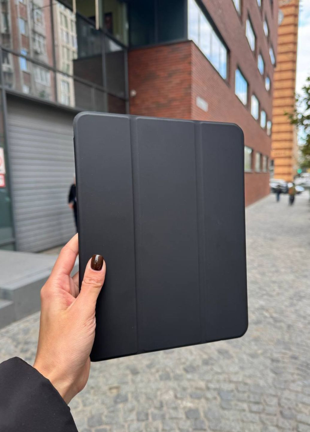 Чехол книжка для iPad 7/8/9 10.2" с поддержкой стилуса Black / чехол для айпад черный No Brand (366096596)