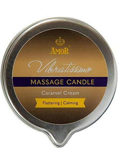 Массажная свеча - Vibratissimo Caramel Cream, 50 мл Amor (327875564)
