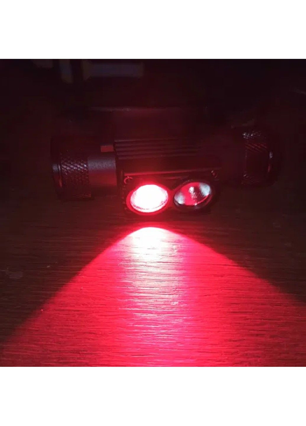 Налобный фонарь Boruit H02B-Red (белый + красный свет) с аккумулятором 3000мАч No Brand (331639961)