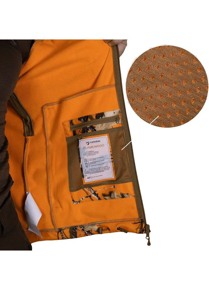Помаранчева демісезонна куртка rubicon flamewood Camotec