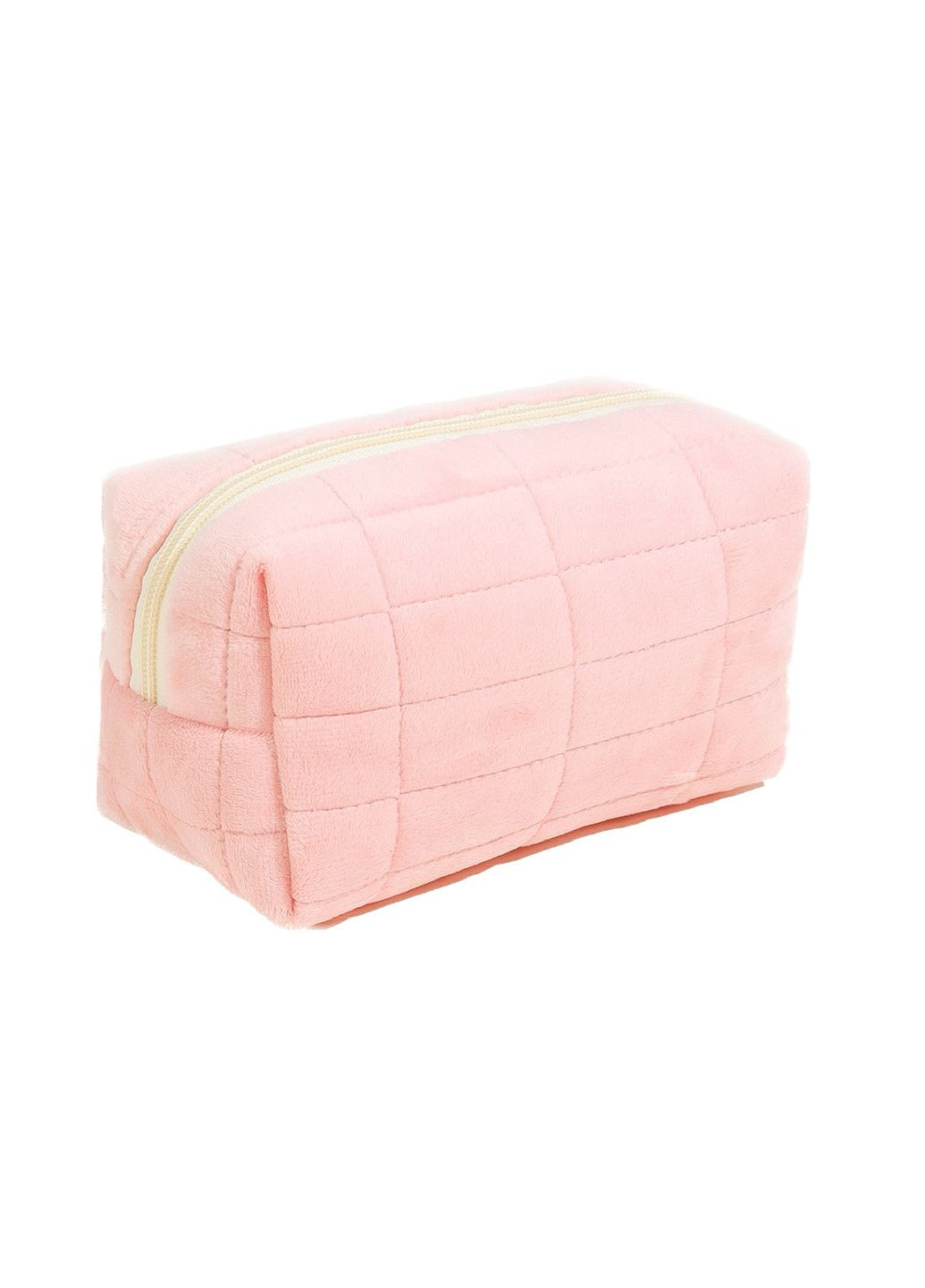 Косметичка Велюрова в клітинку C8a Рожева (AN0103007) ANbeauty (360768403)