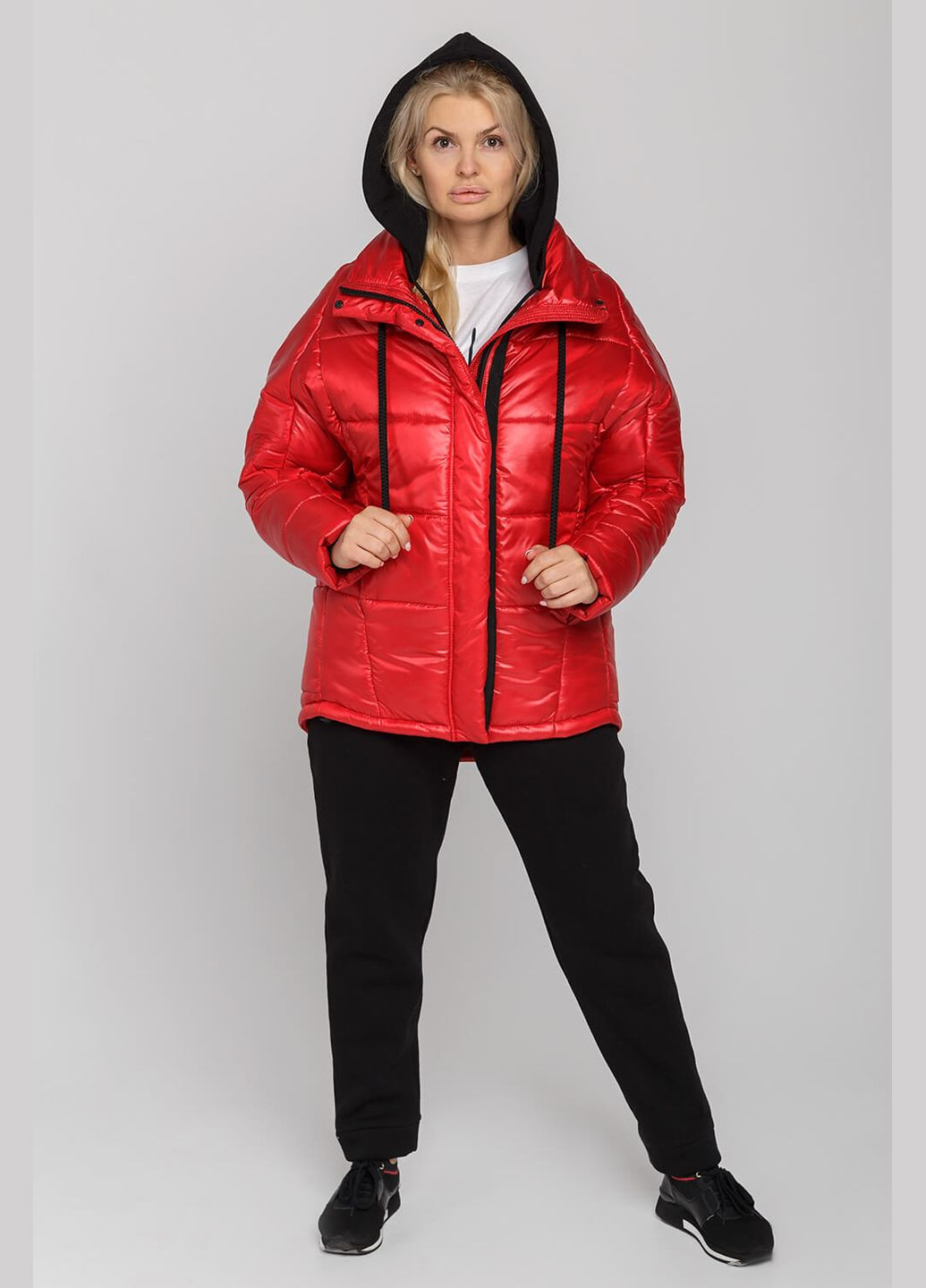 Червона зимня куртка жіноча зимова "лія" MioRichi