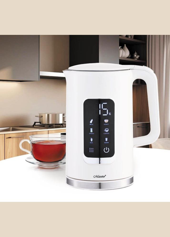 Електрочайник MR-024 чайник термос з вибором підтримкою температури 1.7 л 2200 Вт Maestro (296925487)