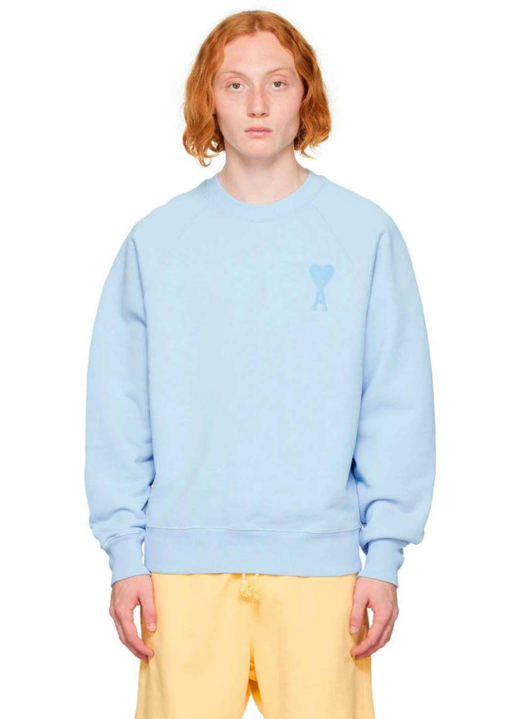 Голубой свитшот Ami (302892252)