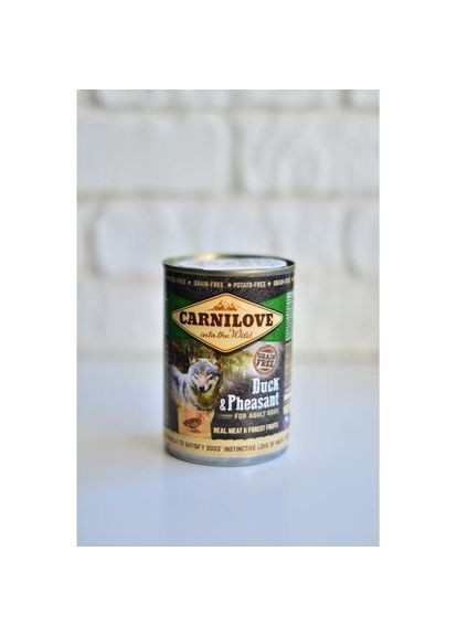 Вологий корм Duck & Pheasant для собак, качка та фазан, 400 г (*) Carnilove (322592336)