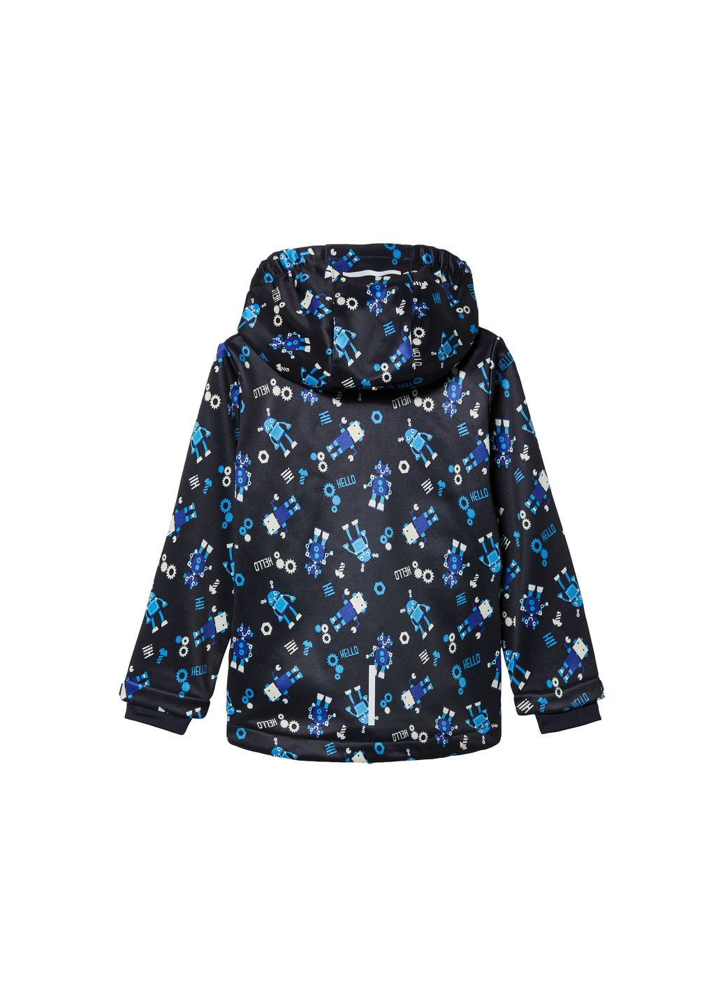 Темно-синяя демисезонная темно-синяя демисезонная куртка софтшел для мальчика Lupilu