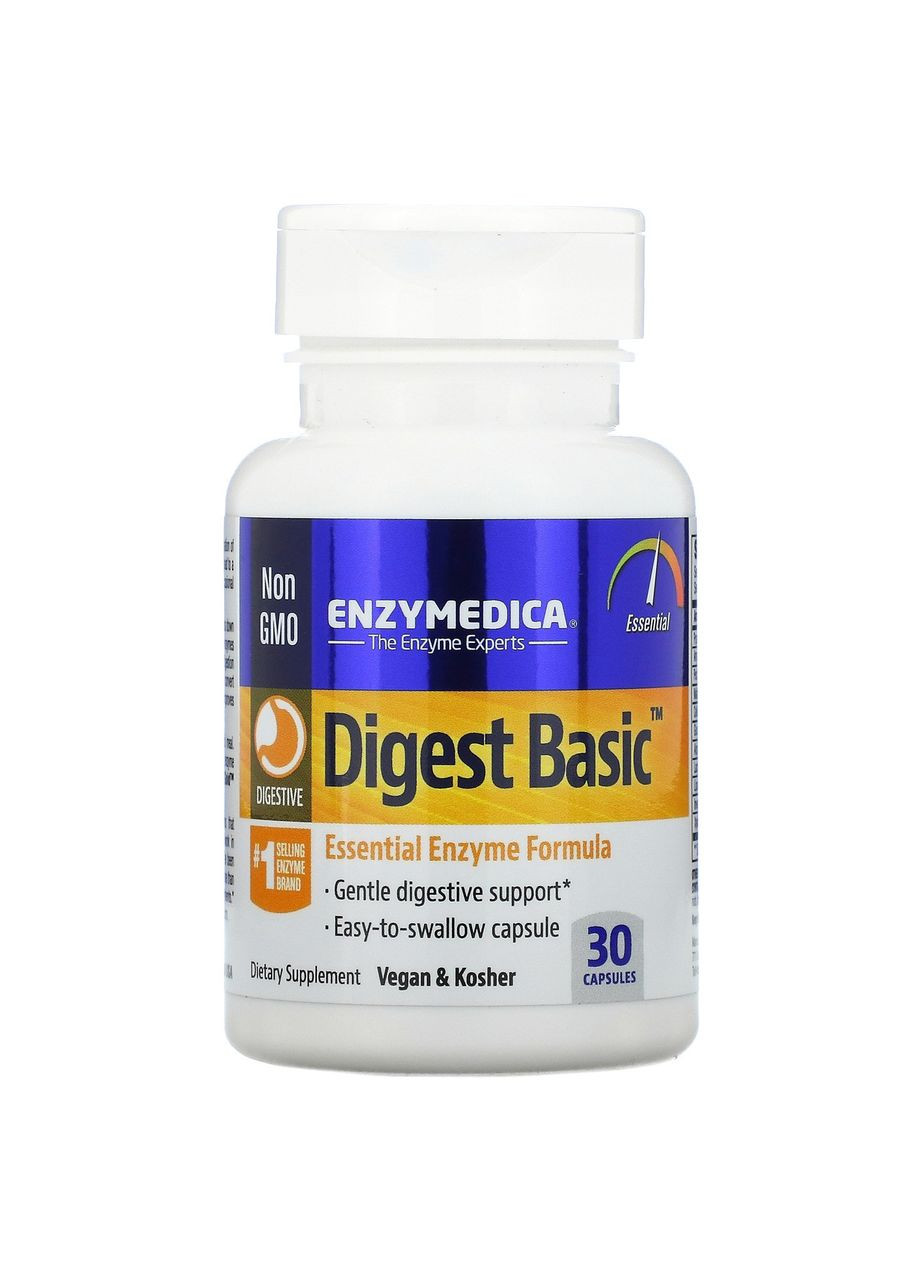 Основні ферменти для травлення Digest Basic 30 капсул Enzymedica (264648185)
