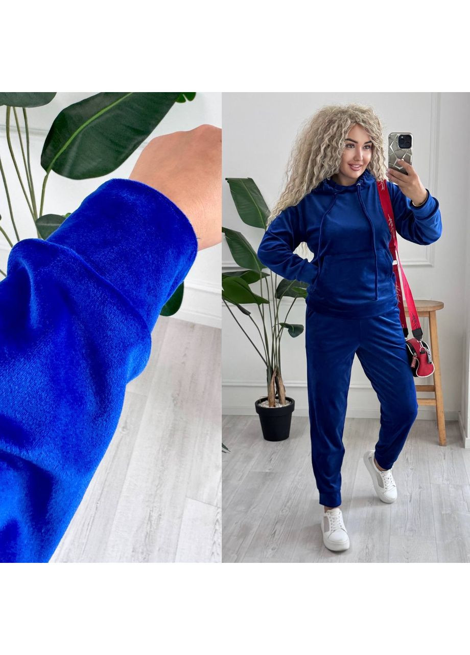 Костюм якісний велюр кофта з капюшоном та кишеня кенгуру,штани Україна (355262154)