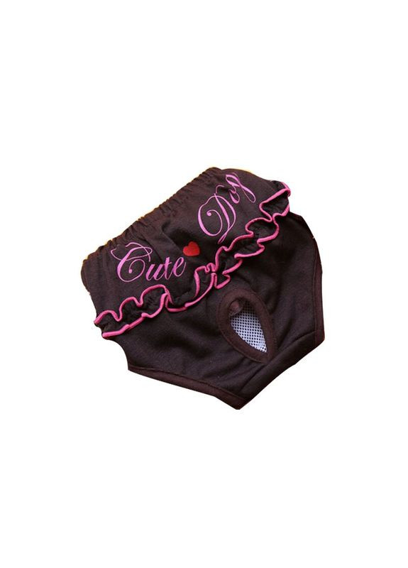 Труси гігієнічні для тічки в собак чорна кава S No Brand (299840331)