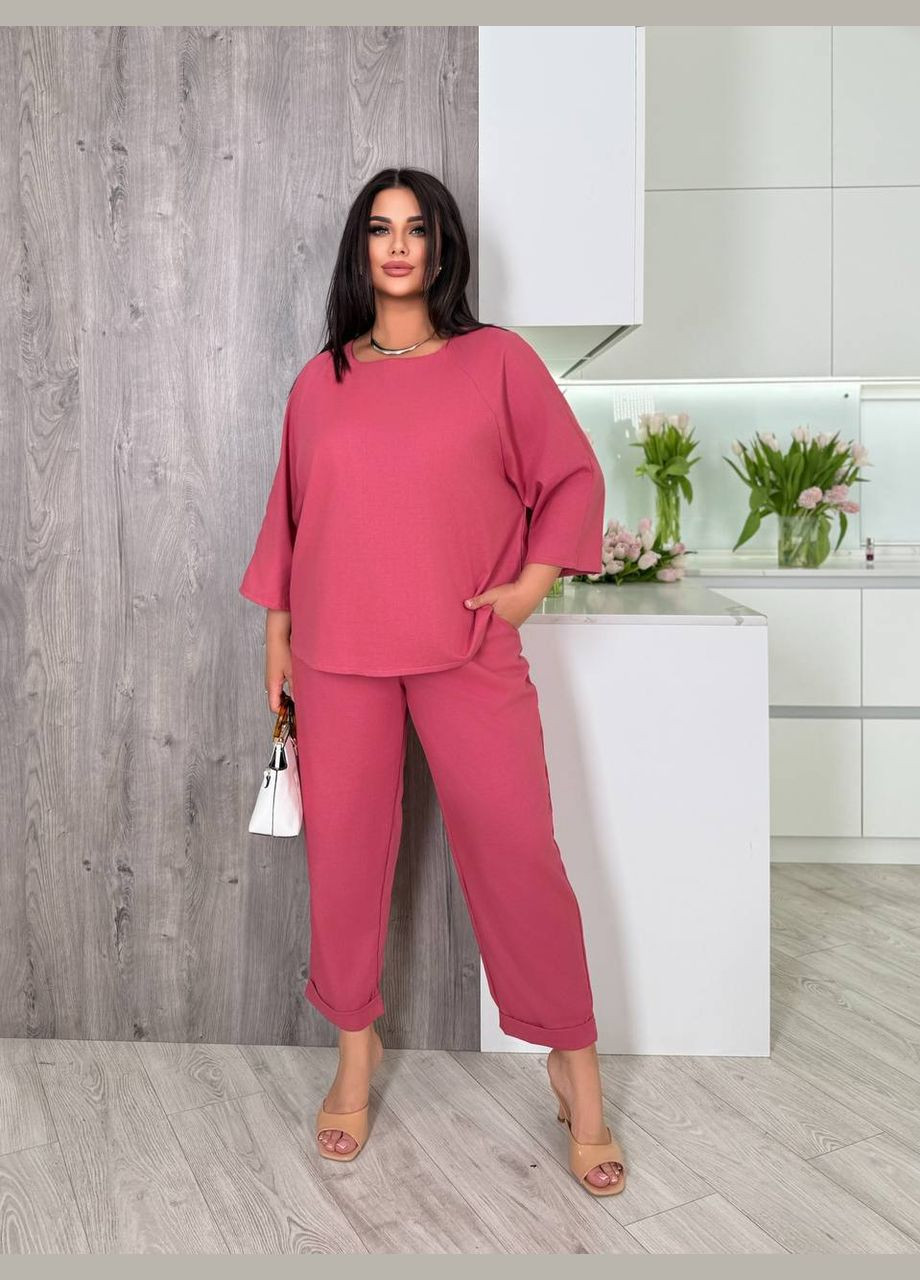 Жіночий костюм з льону вільного крою Avanti (338438363)