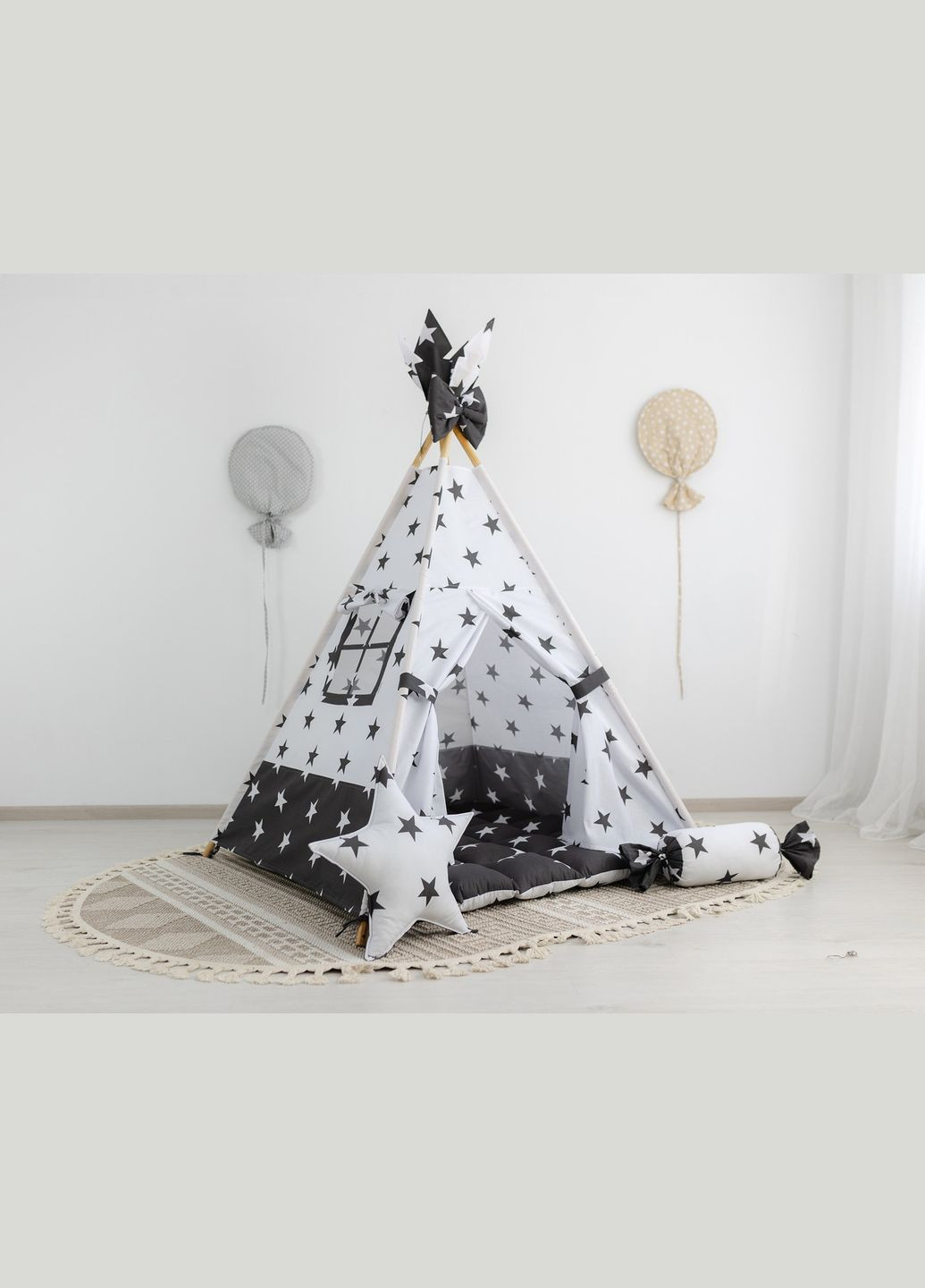 Вигвам для детей Новый стиль с ковриком БОН БОН. Полный комплект No Brand (316257238)