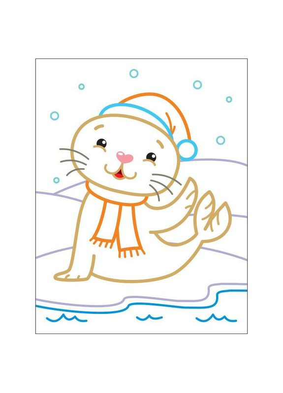 Дитячі кольорові розмальовки "Пінгвіненя" 18701, 2-3 роки Ranok Creative (369444946)