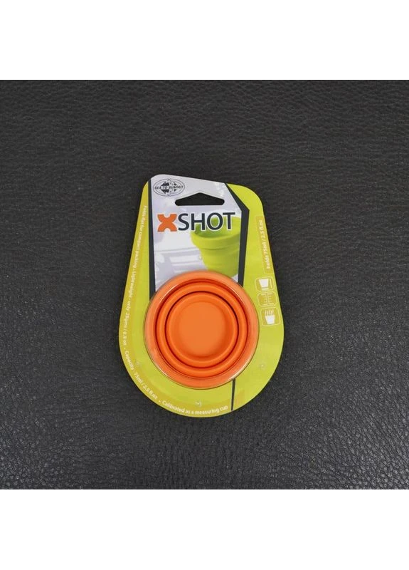 Складаюча рюмка X-Shot (0,075 л), оранжева, з силікону, компактна для подорожей, мікрохвильова без Бісфенолу-А Sea To Summit (394951461)