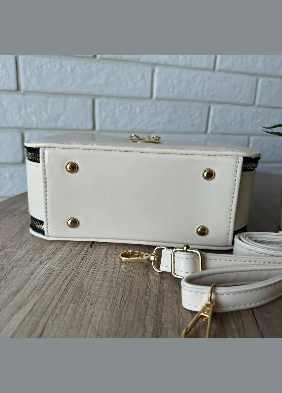 Стильная женская мини сумочка через плечо Marc, каркасная сумка черная белая Jacobs (334730439)