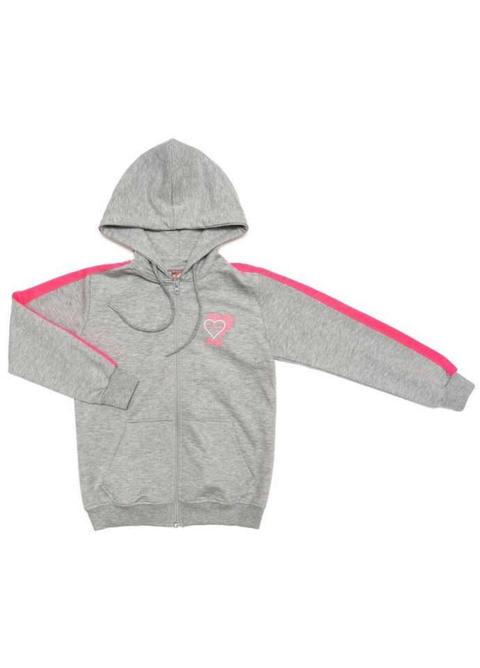 Спортивний костюм із серцем (S-703-140G-gray) Joi (300857101)