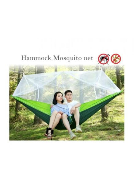 Подвесной туристический нейлоновый гамак для кемпинга с мокситной сеткой 260х130 см. No Brand (348118884)