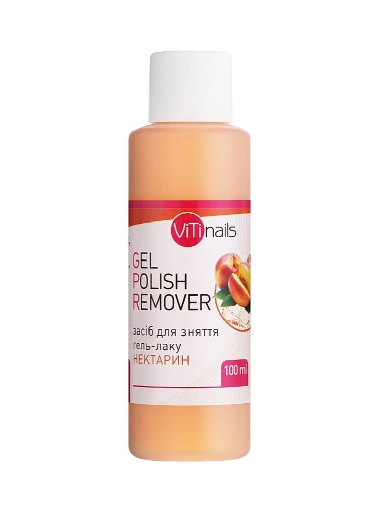 Жидкость для снятия гель-лака нектарин, 100 мл ViTi nails (332995824)
