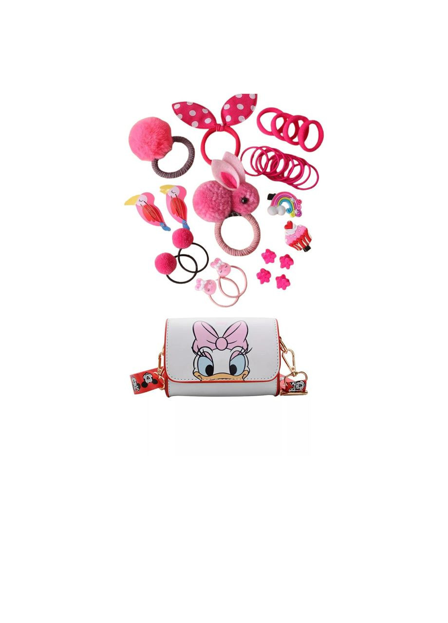 Набор детских шпилек резинок украшений подарок для девочки с сумочкой 21 PRC (334002198)