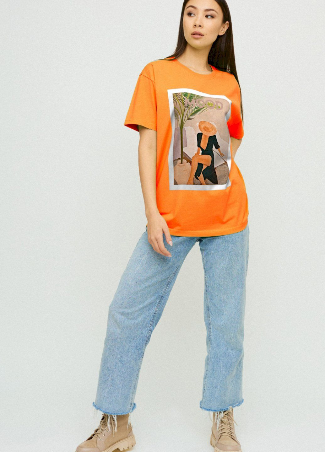 Футболка Oversize / air print / YAPPI - (214201323)