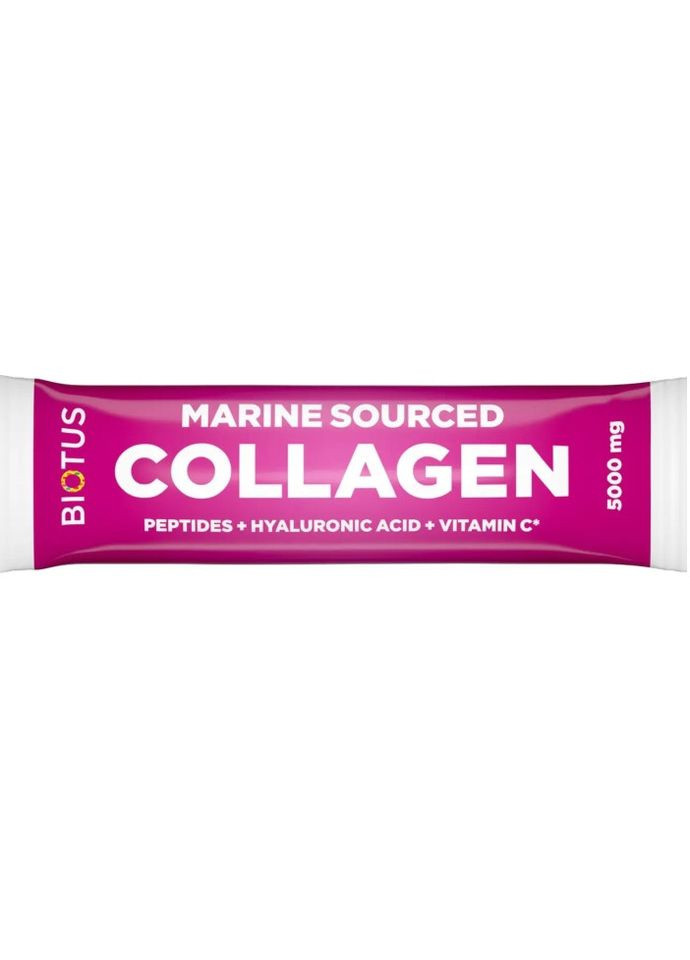 Морской коллаген с гиалуроновой кислотой и витамином С Marine Sourced Collagen Peptid 1 пакетик Biotus (359473079)